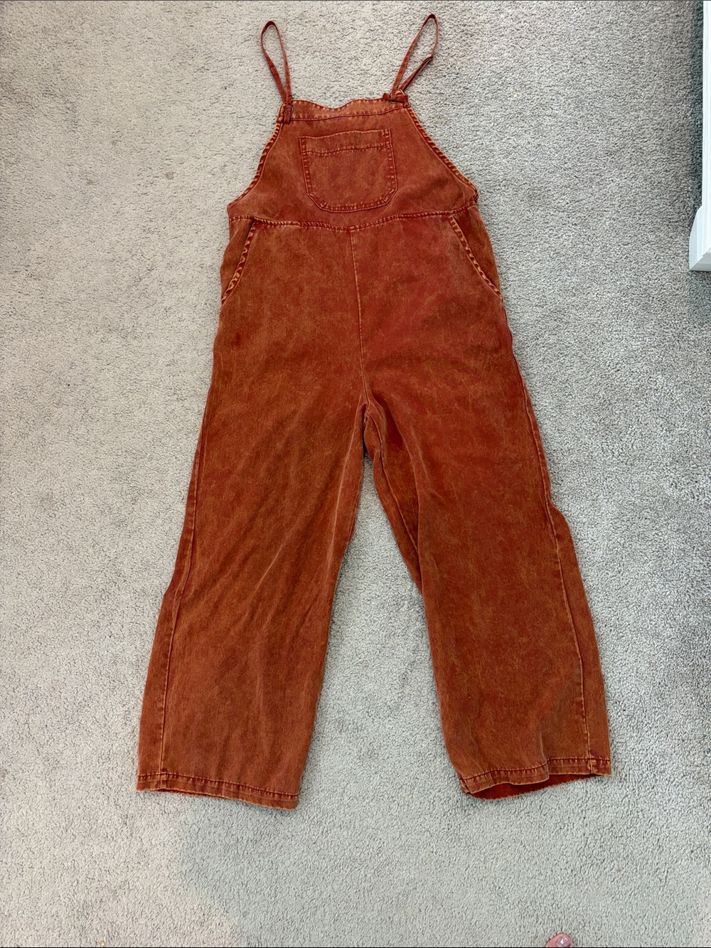 Xtraordinary Rust Orange Corduroy Kids Overalls